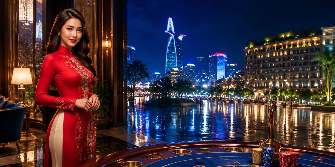 Người chơi baccarat trong trang phục áo dài tại Hồ Chí Minh